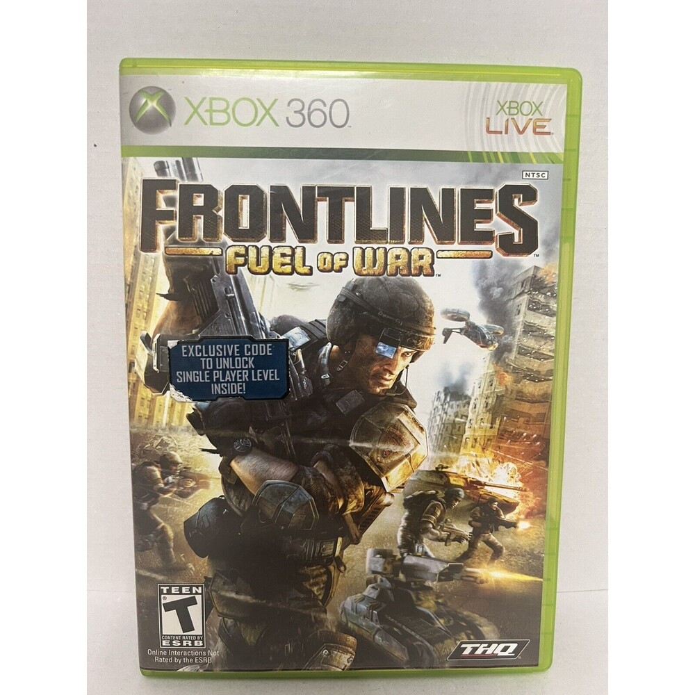 Frontlines: Fuel of War (Microsoft Xbox 360, 2008)  w/ Manual - Tested